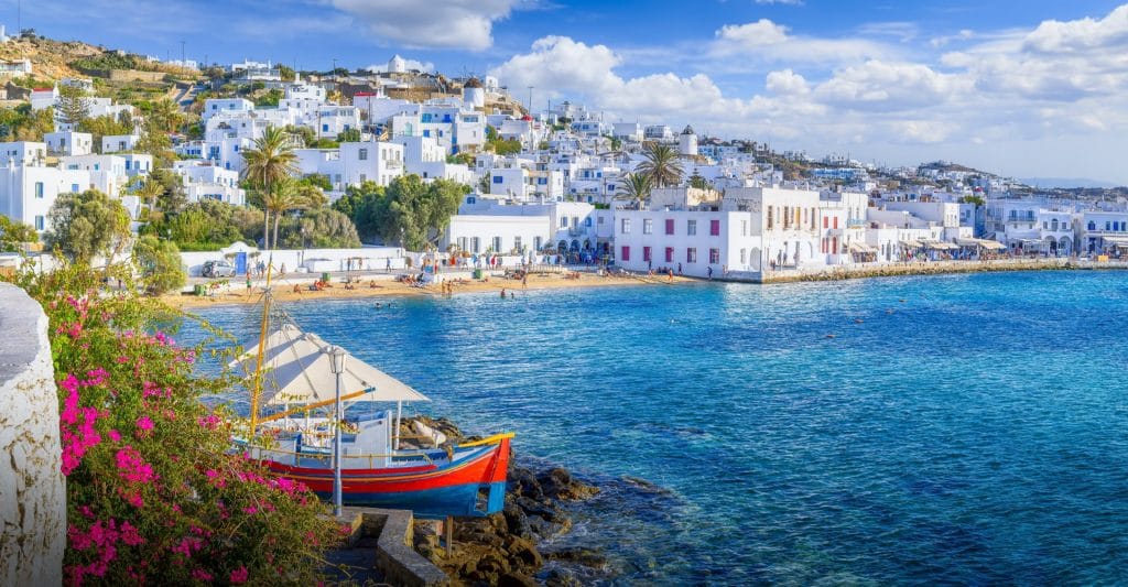 Melhor Ilha Grega para Praia ilhas gregas mykonos